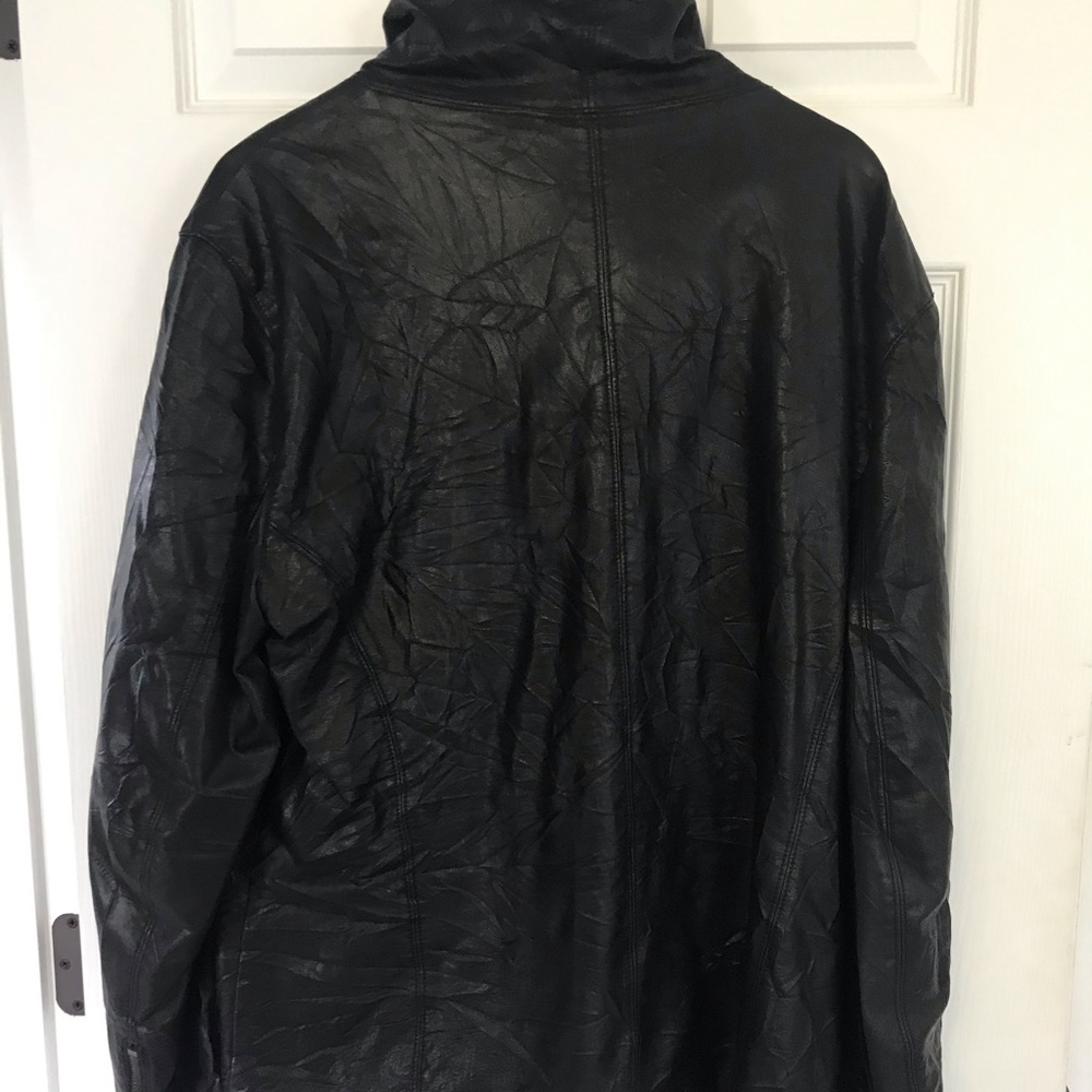 Divided Black Faux Leather Jacket - Picture 6 of 7